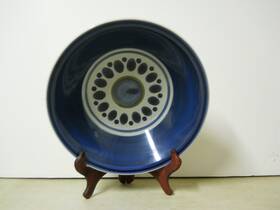 4159 Sakura Stoneware Nordica Serving Bowl Blue 10 Inch