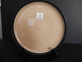 Sango 4910 Encore #4910 Tan On Black 8.5 Inch Salad Plate S