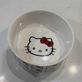 Jpt0788-101023-vk Sanrio Hello Kitty Ceramic Pet Bowl White Red Pink 2023