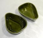 Sauce Shaped Ceramic Dipping Bowls Salsa Dessert Green Guacamole Avocado 2 Rice