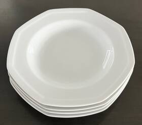 Y0008 Savoir Vivre Maison Blanche Pattern 9 1/4 Inch Soup Bowls Set Of 4 Excellent