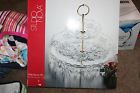 Sb960 10 2-tier Footed Nib Bowl Nova Server 344 Snow " Medley Studio
