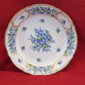 658063 Schumann Bavaria Forget Me Not Soup Bowl 8 Inch