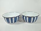 Sd 61 Golden Rabbit Striped Enamelware Salad Bowl Soup 619199611289