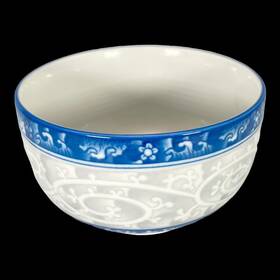 Seokchon 28591 Loko Inch Sweet Porcelain Bowl Blue Gray White 4.25 D X 2.5 T