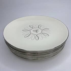 W321b Sevron Vintage America S Distinctive Carousel 7 Lunch / Salad Plates