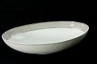 Sl057 " Shimmer Mikasa Bowl 13.75 Platinum Striped 251 Grey Oval
