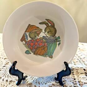 3242 Silite Vintage Peter Rabbit Cereal Bowl Bedtime Bunny #3242