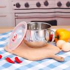 Sl-40015 Simlife Stainless Steel Ramen Noodle Soup Pasta Bowl Handle Lid