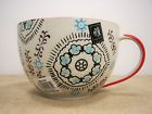 Sm6 557 Miyabi By Yokohama Studio Hand Painted Ceramic Soup Bowl Mug Blue Brown Red 4539429041319