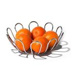 21670cat Small Diversified Spectrum Bowl Bloom Chrome Fruit