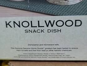 73277 Sonoma By Kohls Rn#73277 Knollwood 3 Section Divided Candy Nut Snack Dish With Cardinal Bird Nice