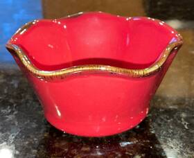 7849216 Southern Living Cinnabar Red Tidbits Bowl