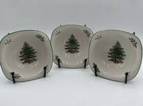 1360978 Spode Christmas Tree Dip Dishes 5-inch Set Of 3 Made Fine Earthenware