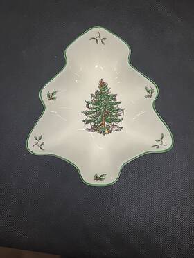 1584914 Spode Christmas Tree Individual Bowl 5 In Wide 6 Long Dishwasher Safe