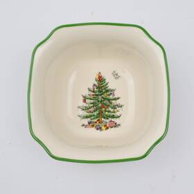 S3324-a19 Spode Christmas Tree 5.5 Inch Square Bowl -