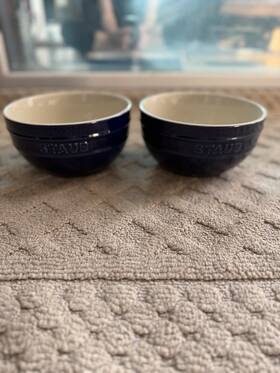 40511-548 Staub 2-pc Large Universal Bowl Set 6.5-inch/1.25-qt Dark Blue
