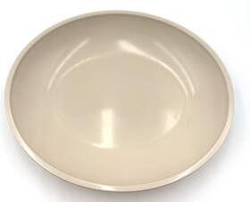 607-049-ivo Steelite International Vintage Delfin Melamine Large Serving Bowl Sandshell Color 13 Inch X 11