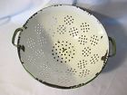 Da3208 Strainer Kitchen Colander Vintage Enamelware Pink Mid-century Retro