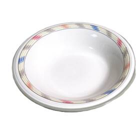 Jf041 Studio Nova Cereal Soup Bowl Villager Mesa Pattern White Ceramic Vintage 1988