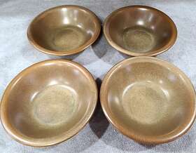 Pr201 Studio Nova Set Of 4 Stoneware Copper Suite 6 3/4 Inch Cereal/soup Bowls