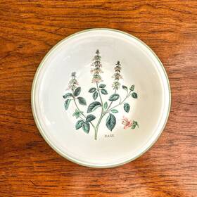 Y2375 Studio Nova Stoneware Soup Bowl - Herb Garden Pattern Basil
