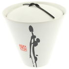 141-086 Sumi Lid 4 Line Medium " Japanese Bowl 1x
