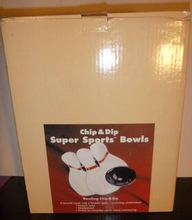 Super Sports Bowl 608732002172 Bowling Ball And Pins Salsa Chips Dip By