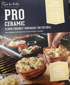 3016540 Sur La Table Pro Ceramic Bacon Bowl For Grills Flame-friendly Non-stick
