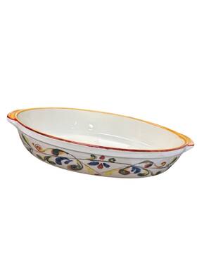 X16x3 Sur La Table Handcrated Italian Cermic Serve Bowl 9.5 Inch X16 X3.5 Sku 9889