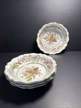 Susan Winget 730384320523 Certified International Winters Forest Melamine Bowls Set Of 4