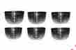 Svsms-018 Svocan Designer New 6 Pcs Stainless Steel Bowls Stylish Small Mixing