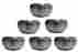 Svsms-019 Svocan Vintage 6 Pcs Stainless Steel Bowls Designer Small Mixing