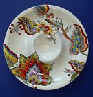 Tabletops Gallery Gorgeous Desiree Chip Dip Bowl Colorful Floral Hand
