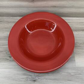 Target 492000121029 Home American Simplicity Stoneware Red 14 Inch Pasta Serving Bowl