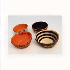 Target 872197650197 Bullseyes Playground Halloween Ceramic Candy Bowls - Set Of 4. #3