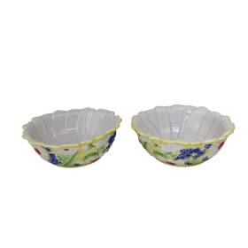 90922 Temptations 2 Figural Floral Daisy Cereal Bowl Temp Tations