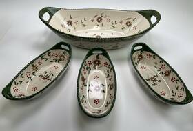 K53917 Temptations Temp-tations Old World Set Of 3 Essential Wok Bowls And Serving Bowl