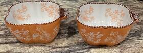 Kfi-xng-968325 Temptations 2 By Tara Floral Lace Spice Individual Bowls 5 1/8 Inch D 16 Oz Unused