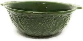 P0005 Temptations By Tara At Home Green Dee-vine 2 Quart Mixing/serving Bowl With Lid