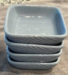 Temptations Ppp-hhld-545348 Set Of 4 By Tara Slate Blue Woodland Dipping Bowls Cerp3-xxxx