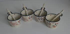 Ppp-sd-501730 Temptations Temp-tations Petite Serving Bowls W Spoons Set Of 4 Red/white/blue