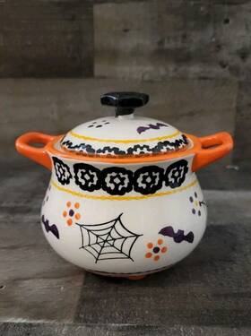 S206715 Temptations Temp-tations Single Mini Bean Pot / Crock Old World Boofetti
