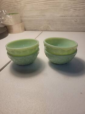 The Pioneer Woman 085081441935 Green Jadeite Jade Glass Condiment Dip Prep Bowls Set Of 4