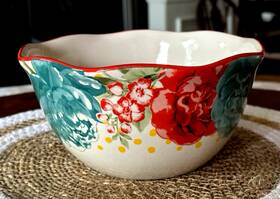 2821dib The Pioneer Woman Serving/mixing Bowl 7.5 Inch X 4 Vintage Floral Cottagecore Prairie