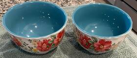 The Pioneer Woman Cerp3-877 Set Of 2 6 Inch Vintage Floral Serving Bowl Set