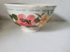 Tms-116020.04r The Pioneer Woman Floral Footed Cereal Bowls Stoneware