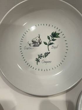 304.787.07 The Taste Of Ragu Collection Pasta Bowl Ceramic 10 Inch Dish. 4 Bowls