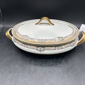 617b Theodore Haviland Schleiger Covered Casserole Serving Dish Limoges - See Pics
