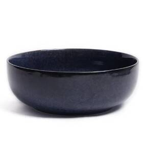 Thyme & Table 196557129735 And Stoneware Round Atlantic Salad Bowl Blue Dinnerware